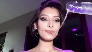 Bizarre ASMR Deepthroat Session - Thick Drooling Saliva