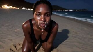 Beach Bukkake