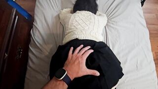 Cum in me! Small Beauty implores for creampie from Large knob!!