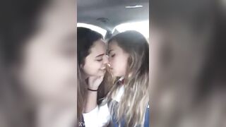 gals kiss
