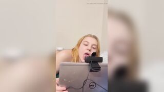 Masturbating on Web Web camera