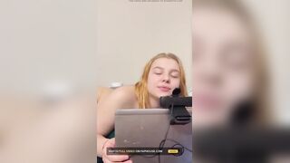 Masturbating on Web Web camera