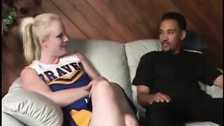 White Bitch with Ebony Belt on Pounding Ebony Chap's Booty Previous to That guy Cums