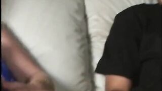 White Bitch with Ebony Belt on Pounding Ebony Chap's Booty Previous to That guy Cums