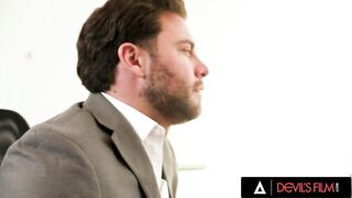 DEVILS FILM - Office Chick Jesse Pony Gets Her Marvelous Butt Plumbed And Face Overspread In Cum By Her Boss