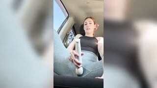 mother I'd like to fuck soaking her yoga panties in car