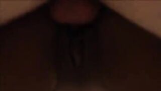 Lusty black with merry breasts likes getting screwed by white knob