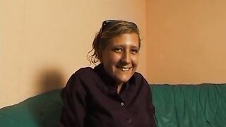 Tiny titted golden-haired rubs and fingers her vagina at the casting