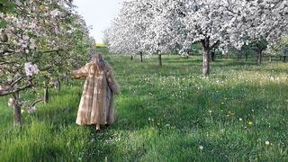 Aged Woman Is Walking Around Outside in a Watch-throughout Bodysuit!