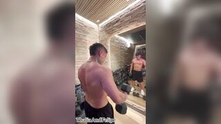 Colombian hotty in Chile seduces a stranger at the gym and convinces him to have sex at her apartment - ThaliaAndFelipe