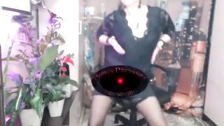 One Night in the Life of a Cam Aimeeparadise Large Soaked Melons in Cream, Merry Butt Wagging and Evil Sex-toy Pounding Into a
