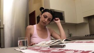 Dirt stepdaddy has no scruples to fuck his youthful stepdaughter
