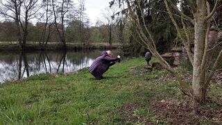 Older Blond Wife Enjoys Sex After Walk
