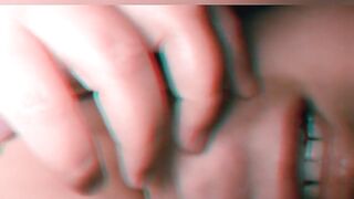 big beautiful woman GROANING Close-up