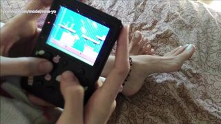Beauty Showing Hot Feet Playing Old Games FOOT FETISH - Nina Yo