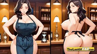 Marisol, a 38-year-old Dominican hairdresser in corporalist sex on the chair - AI ANIMATION