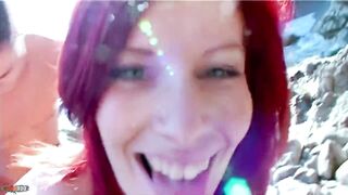 Marsha Lord: Red Hair Honey From Budapest Sucking and Screwing Like Nimpho in the Beach