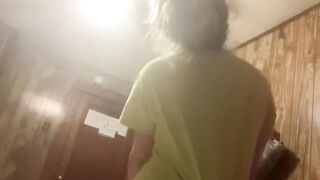 Blond College Cutie Rides Penis Reverse Cowgirl