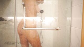 I TAKE A SHOWER AND FONDLE MY BOOBS