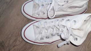 Cum on tiny Converse