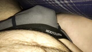 Playing with knob below the covers