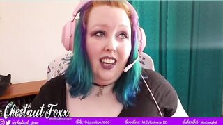 Gamer Cutie Spanks and Masturbates on Stream - PREVIEW
