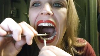 Throat Voyage & Self Dentistry - teeth scraping, tools, uvula investigation
