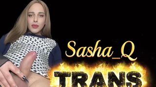 Small Trans Angel Sasha_q Brings Herself to Climax