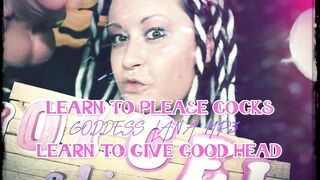 Learn to please dongs learn to give valuable head