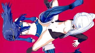Fire Emblem - Lucina X Robin Scissoring (CG Anime)