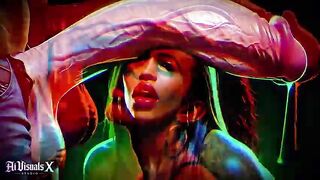 Large Booty BLACK MILFs Worship LARGE White Dongs — Interracial Dream (4K AI Generated Animation)