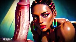 Large Booty BLACK MILFs Worship LARGE White Dongs — Interracial Dream (4K AI Generated Animation)