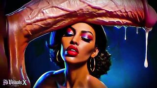 Large Booty BLACK MILFs Worship LARGE White Dongs — Interracial Dream (4K AI Generated Animation)