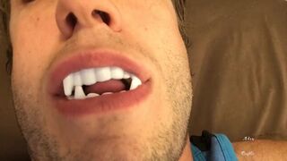 Hawt Vampire Teeth & Tongue Worship