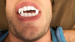 Hawt Vampire Teeth & Tongue Worship