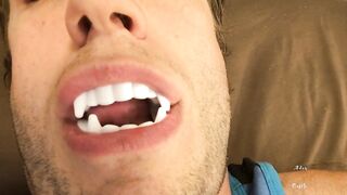 Hawt Vampire Teeth & Tongue Worship