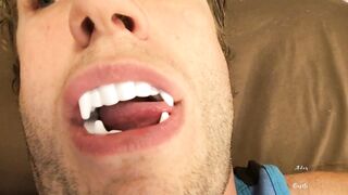 Hawt Vampire Teeth & Tongue Worship