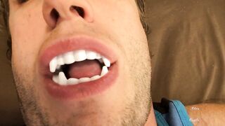 Hawt Vampire Teeth & Tongue Worship
