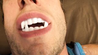 Hawt Vampire Teeth & Tongue Worship