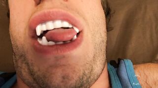 Hawt Vampire Teeth & Tongue Worship