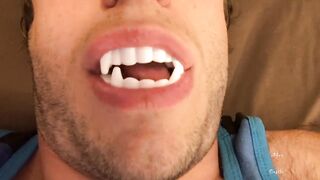 Hawt Vampire Teeth & Tongue Worship
