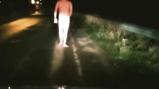 Bare in street