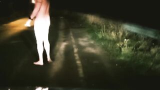 Bare in street