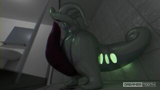 EXCITED GOODRA LIGHTS UP ROOM WITH HIS THICK GLOWING CUM [POKEMON]
