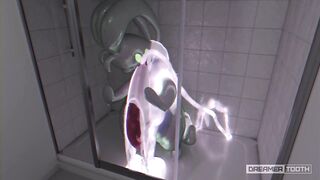 EXCITED GOODRA LIGHTS UP ROOM WITH HIS THICK GLOWING CUM [POKEMON]