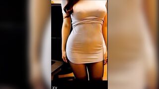 Large Facial Spunk flow AI Generated Brunette hair Babe
