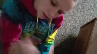 Sucking The Palpitating Schlong After a Horny Facial- Cum On My Face Baby! POV!