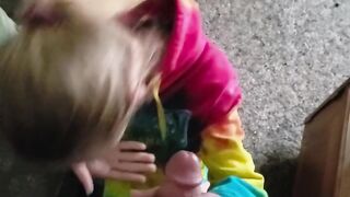 Sucking The Palpitating Schlong After a Horny Facial- Cum On My Face Baby! POV!