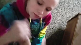 Sucking The Palpitating Schlong After a Horny Facial- Cum On My Face Baby! POV!
