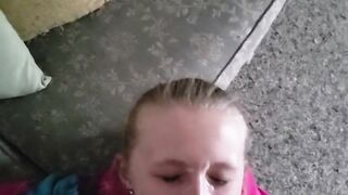 Sucking The Palpitating Schlong After a Horny Facial- Cum On My Face Baby! POV!